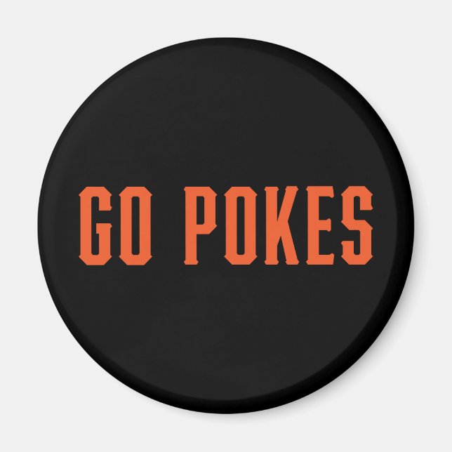 Oklahoma State University | Go Pokes Magnet (Front)