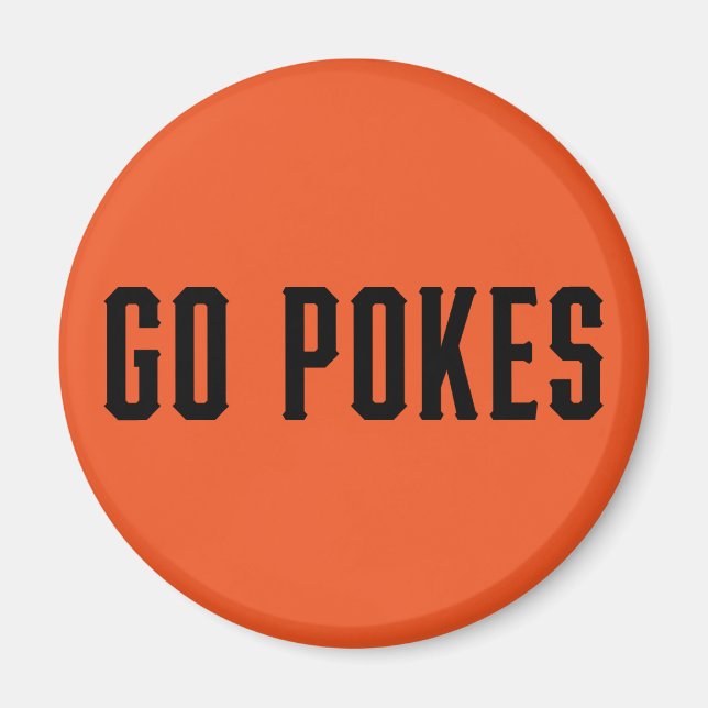 Oklahoma State University | Go Pokes Magnet (Front)
