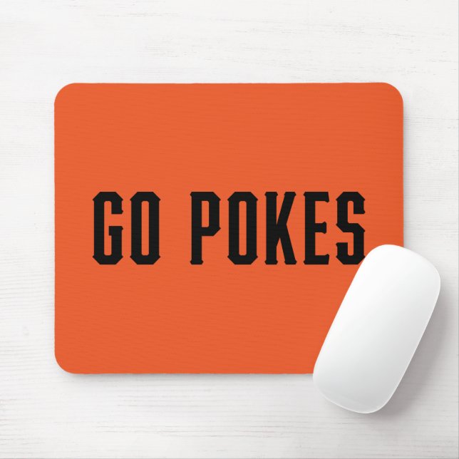 Oklahoma State University | Go Pokes Mouse Pad (With Mouse)