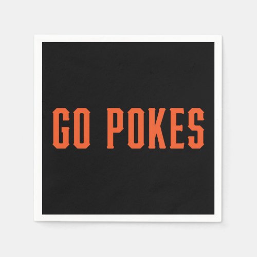 Oklahoma State University  Go Pokes Napkins