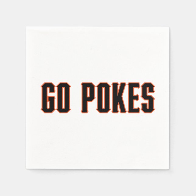 Oklahoma State University | Go Pokes Napkins (Front)