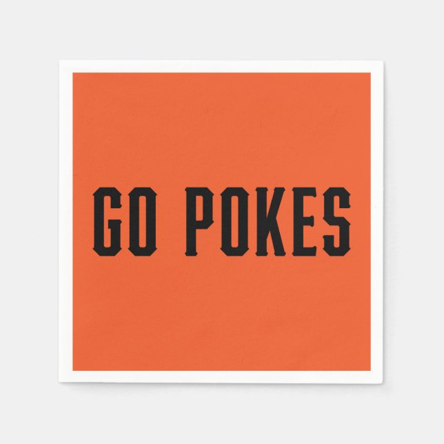 Oklahoma State University | Go Pokes Napkins (Front)