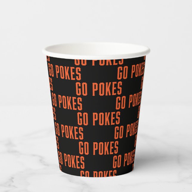 Oklahoma State University | Go Pokes Paper Cups (Back)