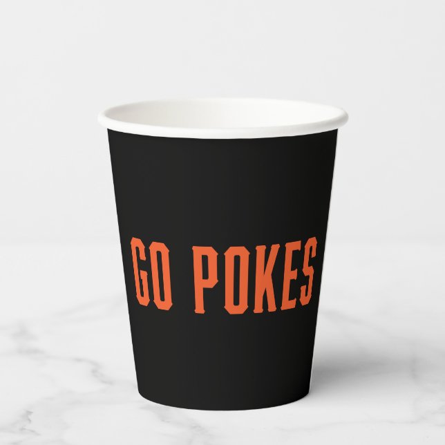 Oklahoma State University | Go Pokes Paper Cups (Back)