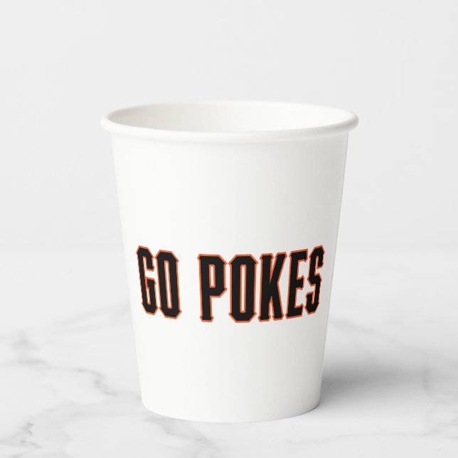Oklahoma State University | Go Pokes Paper Cups (Back)