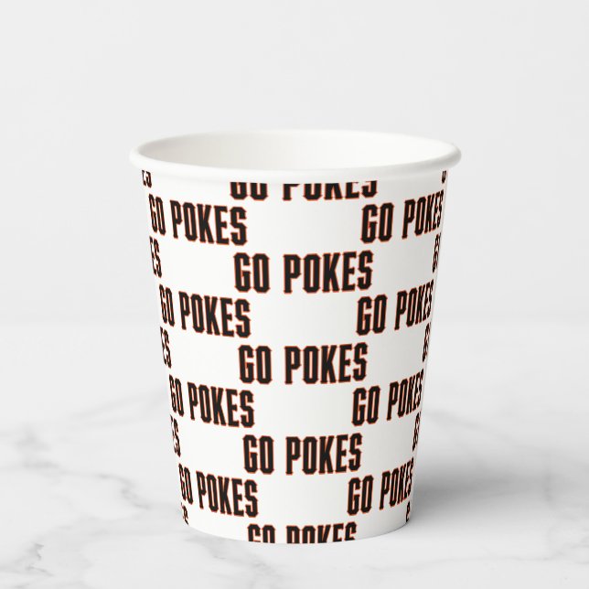 Oklahoma State University | Go Pokes Paper Cups (Back)