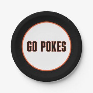 Oklahoma State University   Go Pokes Paper Plates