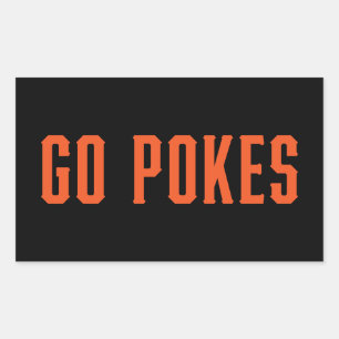 Oklahoma State University   Go Pokes Rectangular Sticker