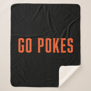 Oklahoma State University   Go Pokes Sherpa Blanket