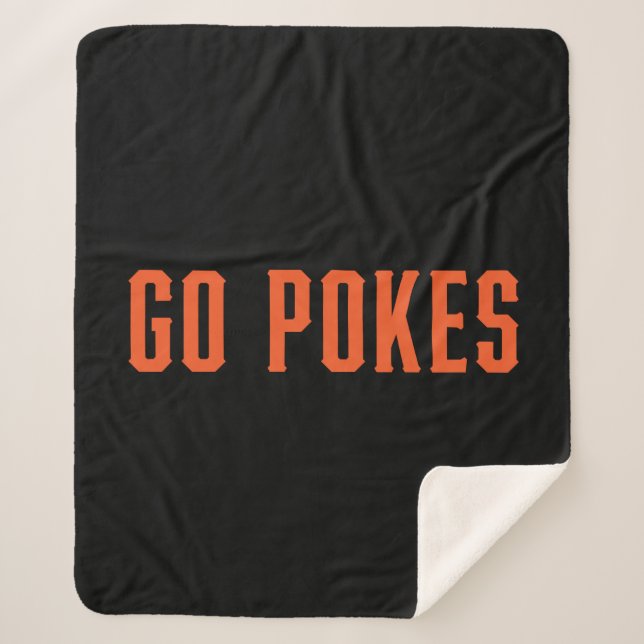 Oklahoma State University | Go Pokes Sherpa Blanket (Front)