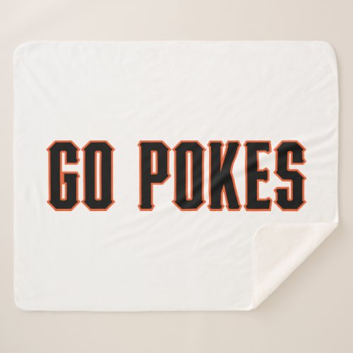 Oklahoma State University  Go Pokes Sherpa Blanket