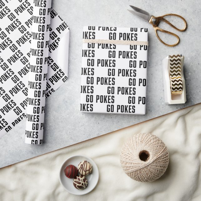 Oklahoma State University | Go Pokes Wrapping Paper (Crafts)