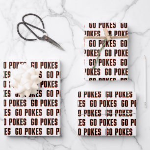 Oklahoma State University Go Pokes Wrapping Paper Sheets