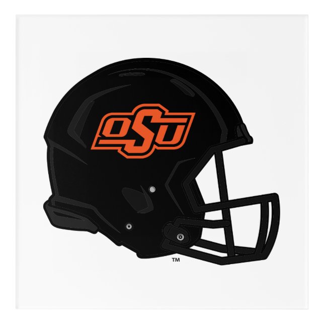 Oklahoma State University | OSU Football Helmet Acrylic Print (Front)