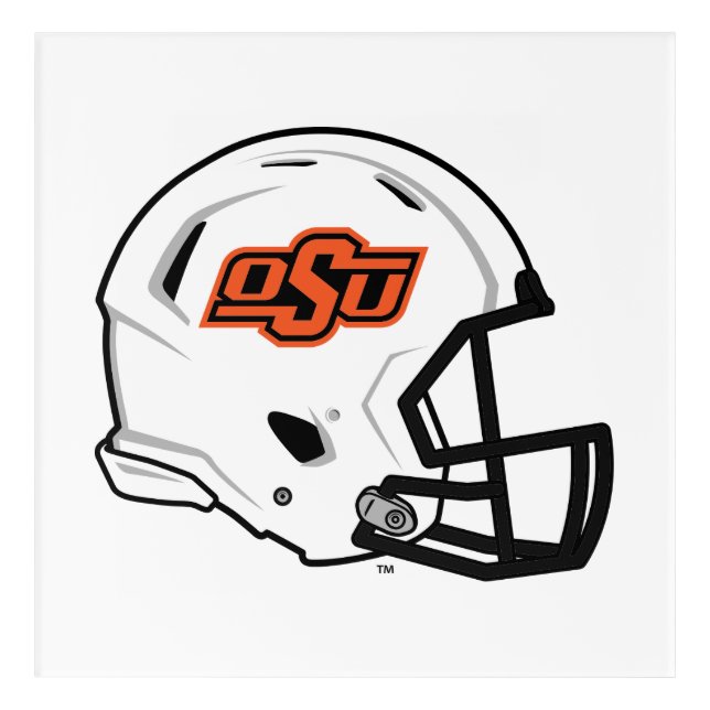 Oklahoma State University | OSU Football Helmet Acrylic Print (Front)