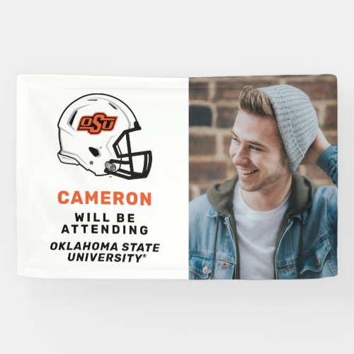 Oklahoma State University  OSU Football Helmet Banner