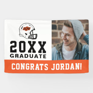 Oklahoma State University OSU Football Helmet Banner
