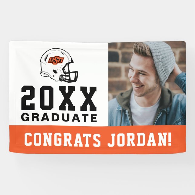 Oklahoma State University | OSU Football Helmet Banner (Horizontal)