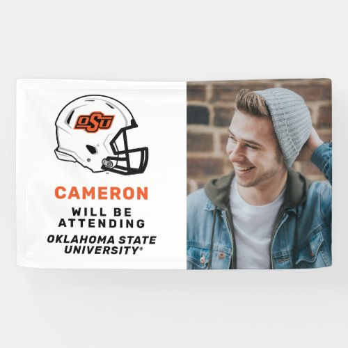 Oklahoma State University  OSU Football Helmet Banner