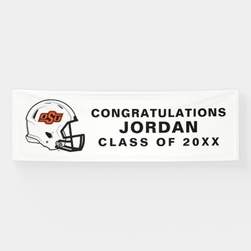 Oklahoma State University  OSU Football Helmet Banner