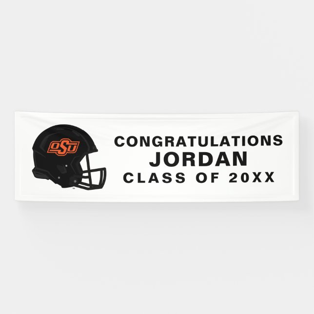 Oklahoma State University | OSU Football Helmet Banner (Horizontal)