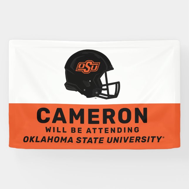 Oklahoma State University | OSU Football Helmet Banner (Horizontal)