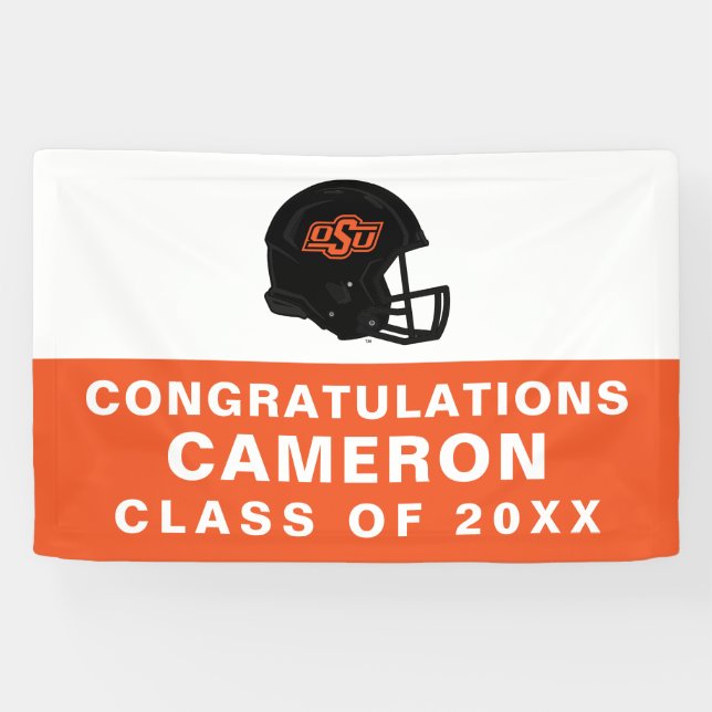 Oklahoma State University | OSU Football Helmet Banner (Horizontal)