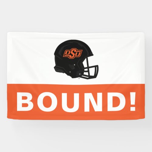 Oklahoma State University  OSU Football Helmet Banner