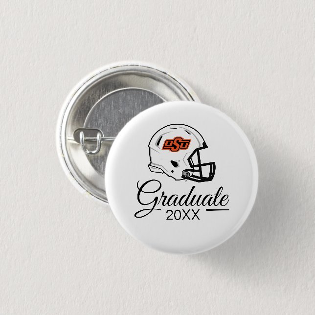 Oklahoma State University | OSU Football Helmet Button (Front & Back)
