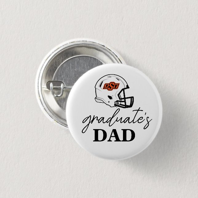 Oklahoma State University | OSU Football Helmet Button (Front & Back)