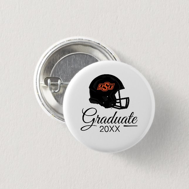 Oklahoma State University | OSU Football Helmet Button (Front & Back)