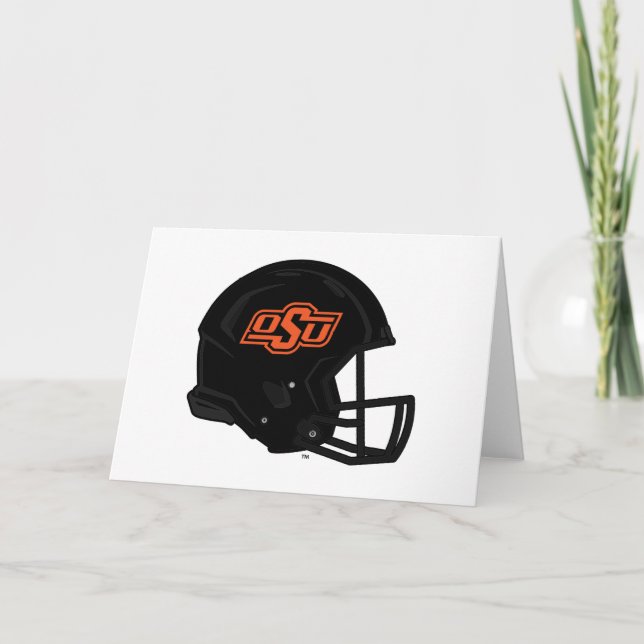Oklahoma State University | OSU Football Helmet Card (Front)