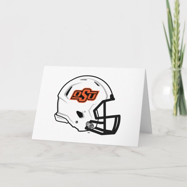 Oklahoma State University | OSU Football Helmet Card (Front)