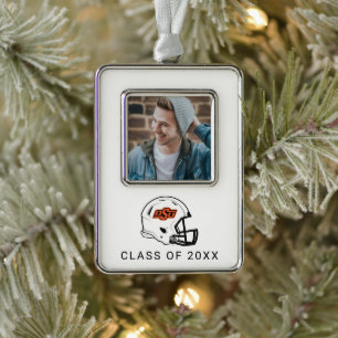 Oklahoma State University OSU Football Helmet Christmas Ornament