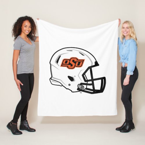 Oklahoma State University  OSU Football Helmet Fleece Blanket