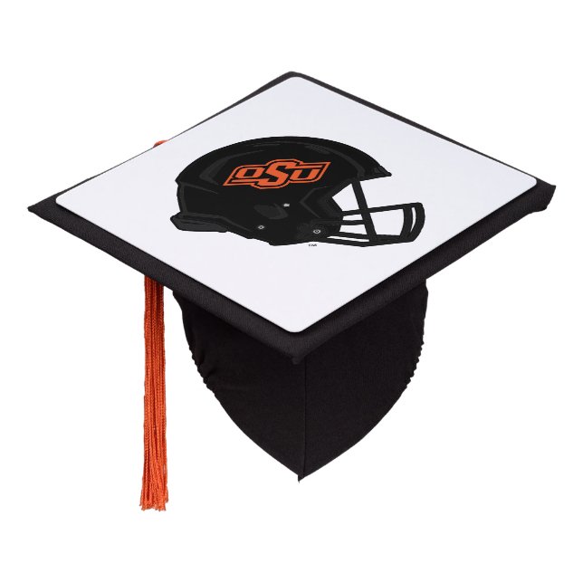 Oklahoma State University | OSU Football Helmet Graduation Cap Topper (Angled)