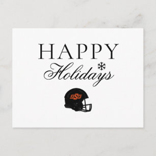 Oklahoma State University   OSU Football Helmet Holiday Postcard