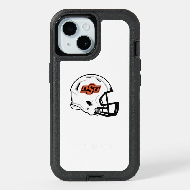 Oklahoma State University | OSU Football Helmet iPhone 15 Case (Back)