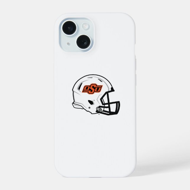 Oklahoma State University | OSU Football Helmet iPhone 15 Case (Back)