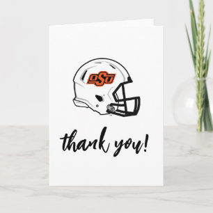 Oklahoma State University OSU Football Helmet Letterpress Thank You Card