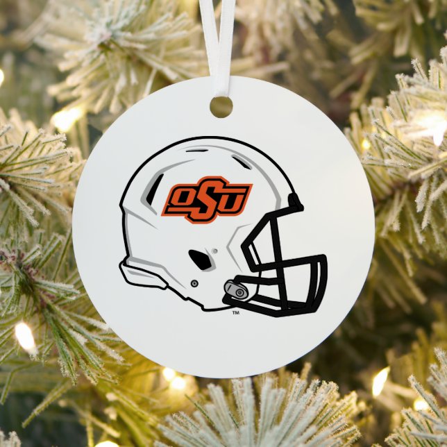 Oklahoma State University | OSU Football Helmet Metal Ornament (Insitu)