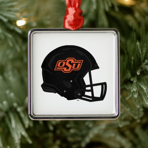 Oklahoma State University  OSU Football Helmet Metal Ornament