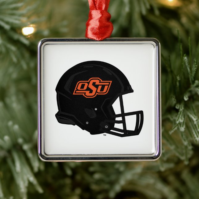 Oklahoma State University | OSU Football Helmet Metal Ornament (Tree)