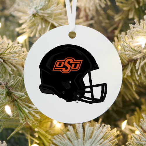 Oklahoma State University  OSU Football Helmet Metal Ornament
