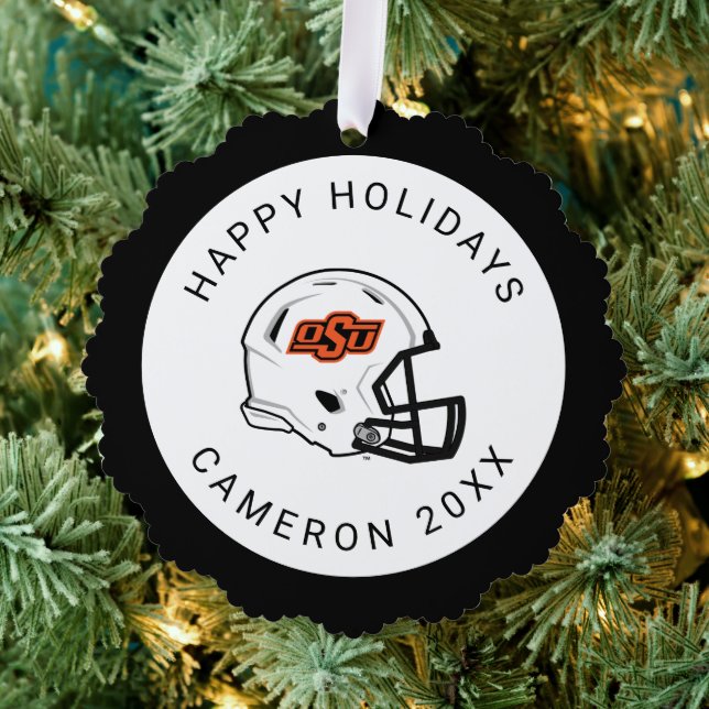 Oklahoma State University | OSU Football Helmet Ornament Card (Insitu (Tree))