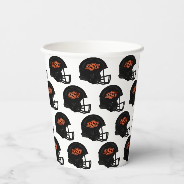 Oklahoma State University | OSU Football Helmet Paper Cups (Back)