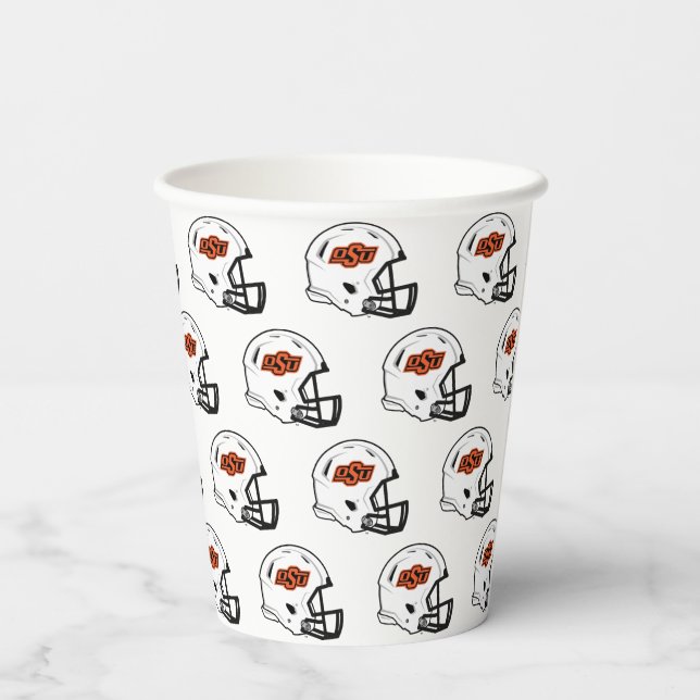 Oklahoma State University | OSU Football Helmet Paper Cups (Back)