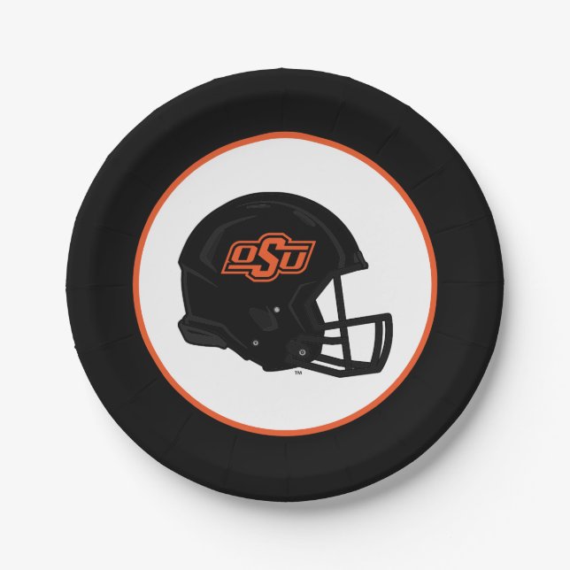 Oklahoma State University | OSU Football Helmet Paper Plates (Front)