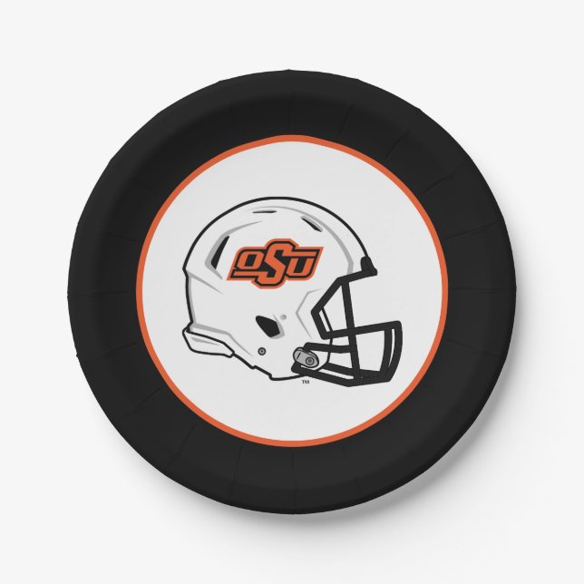 Oklahoma State University | OSU Football Helmet Paper Plates (Front)