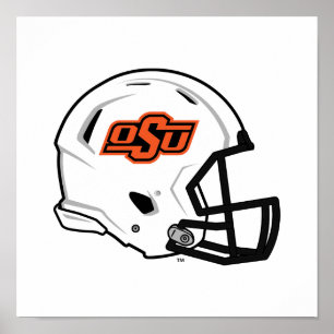 Oklahoma State University OSU Football Helmet Poster